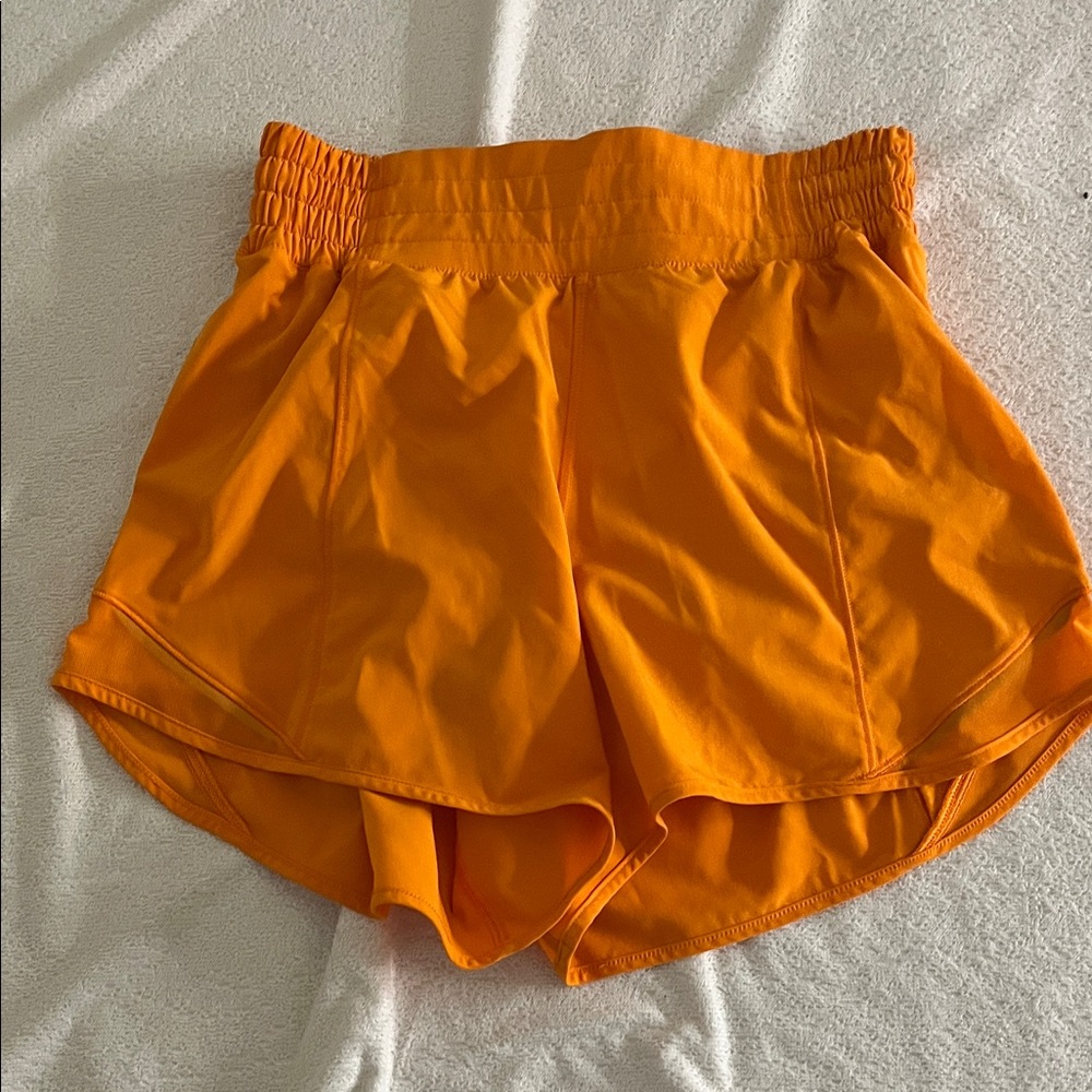 Lululemon Orange Athletic Shorts